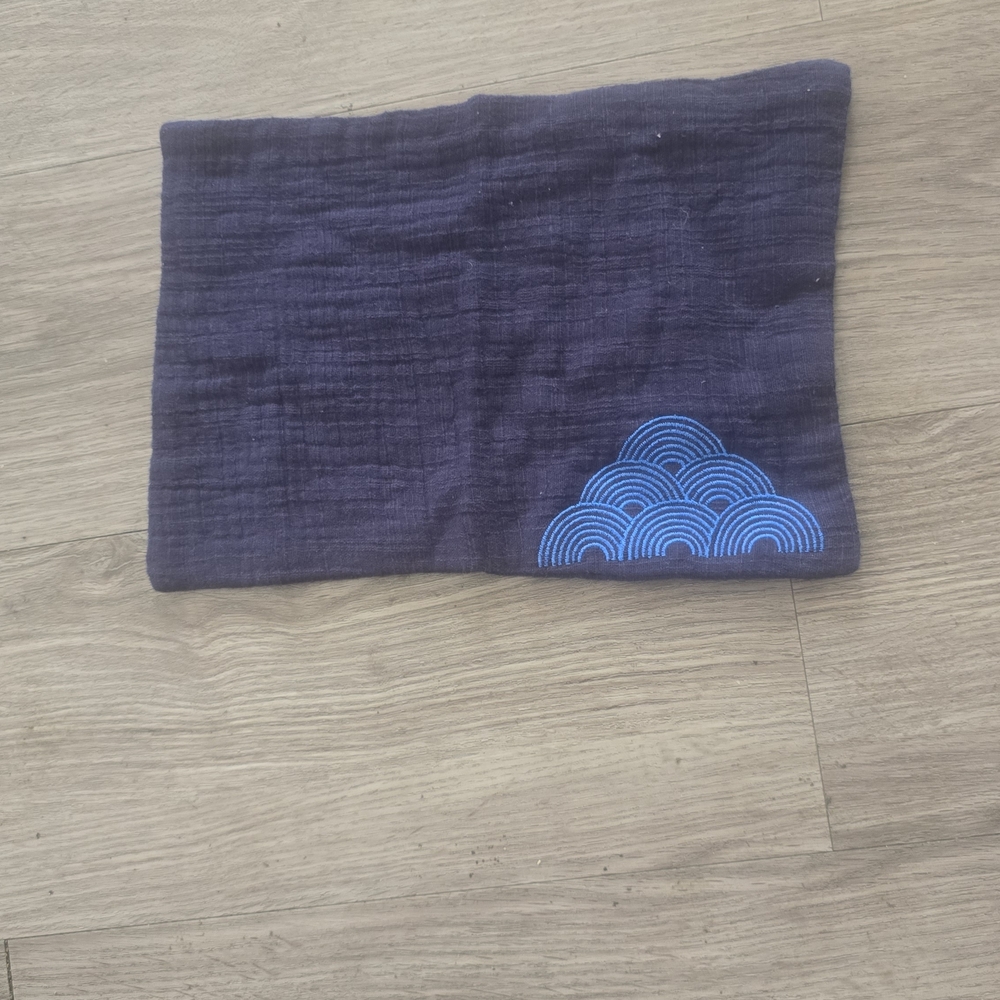 NWOT Japanese or Chinese Embroidered Cotton Linen Tea  Cloth